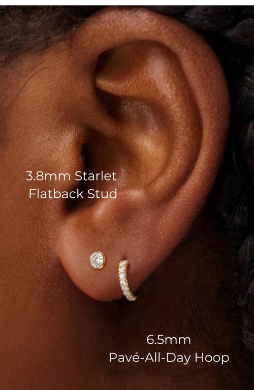 Seed2stone The Starlet Flat Back Stud In Gold