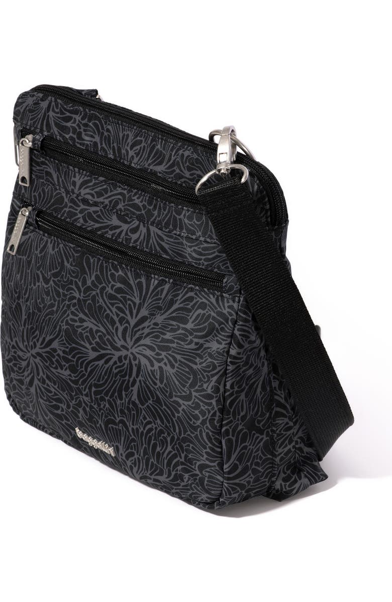 BAGGALLINI Securtex Anti-Theft Large Crossbody Bag, Alternate, color, Midnight Blossom Print