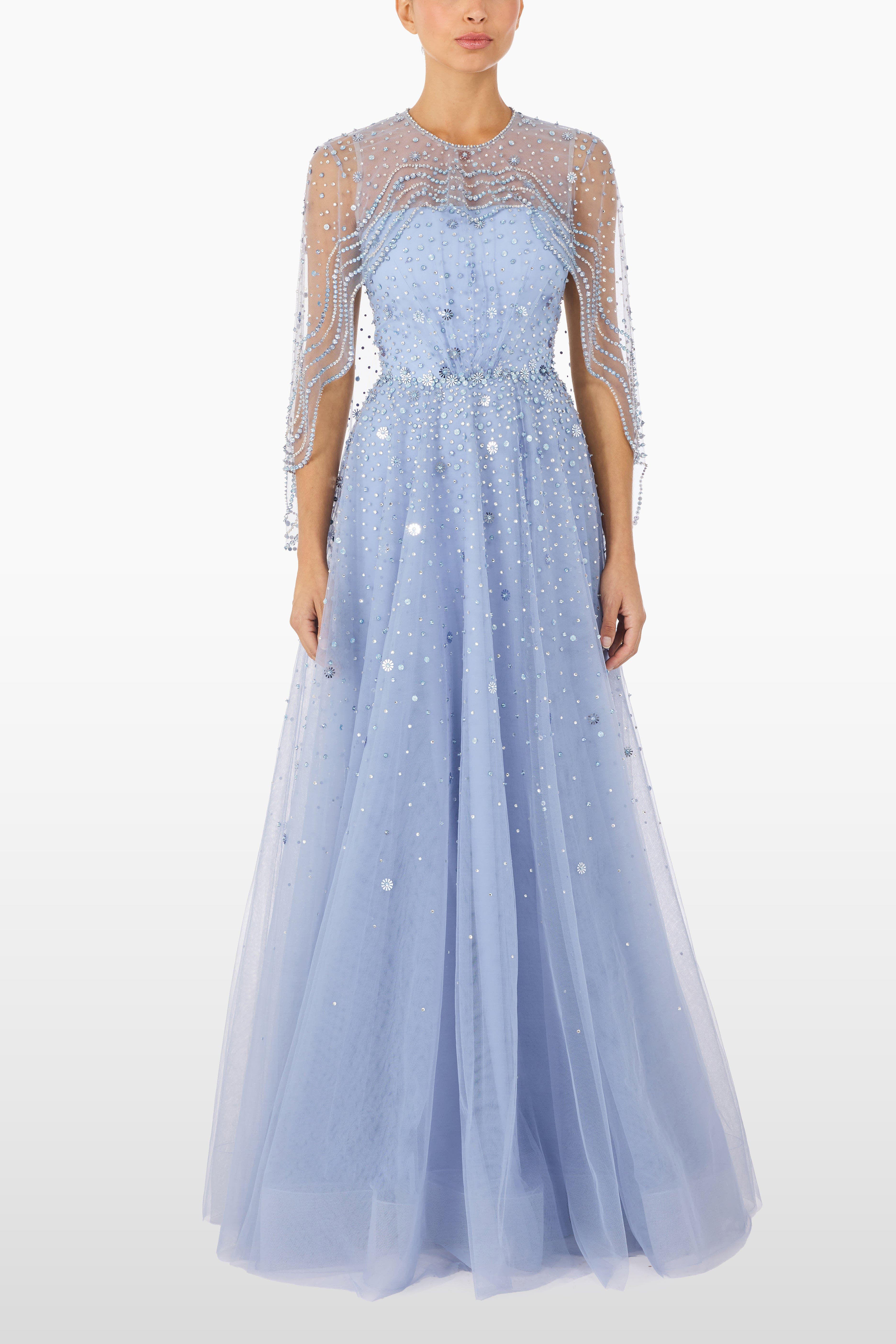 Oliver Beaded-Applique Maxi Dress - image 4