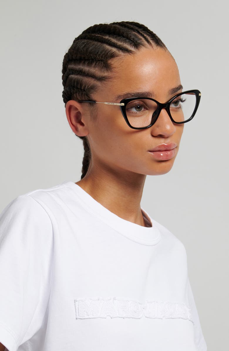 Marc Jacobs 54mm Cat Eye Optical Glasses, Alternate, color, 