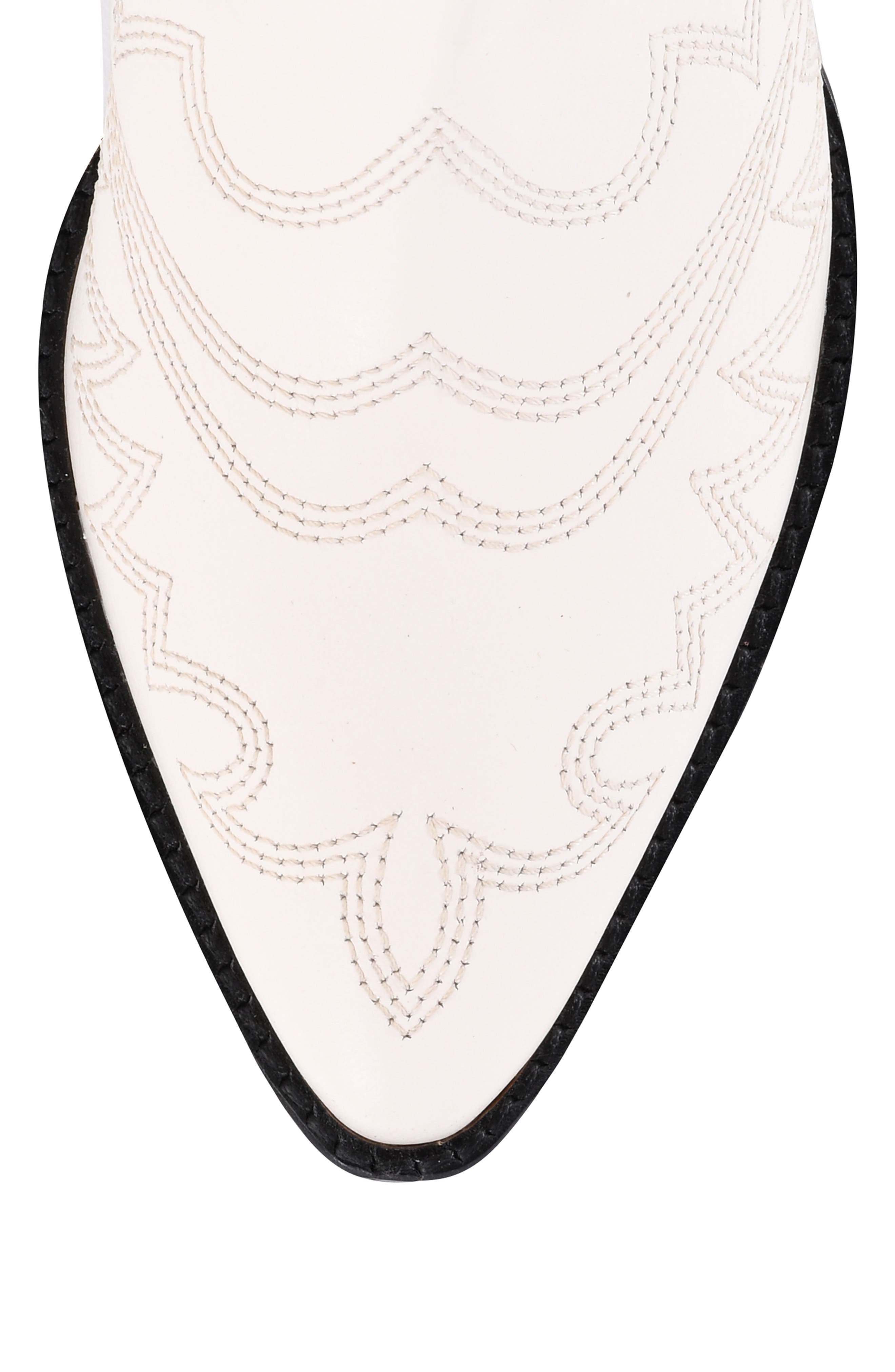 Seychelles Eagle Rock Short Western Boot, Alternate, color, Off White Leather