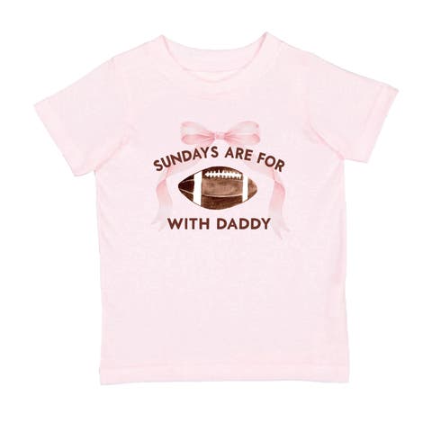 Sundays Are For Football With Daddy Short Sleeve T-Shirt