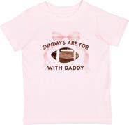 Sweet Wink Sundays Are For Football With Daddy Short Sleeve T-Shirt