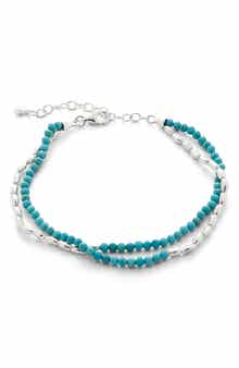Monica Vinader Mini Nugget Beaded Layered Bracelet