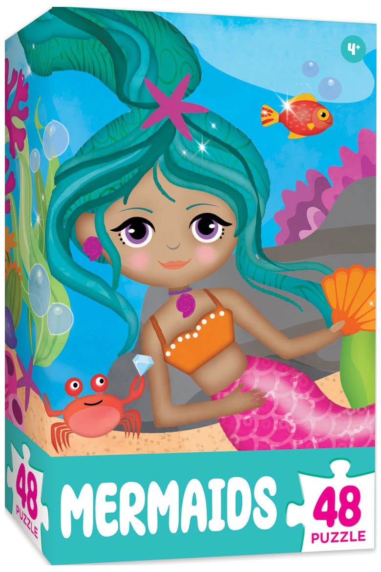 Mermaids 48 Piece Value Puzzle, Main, color, Multicolor