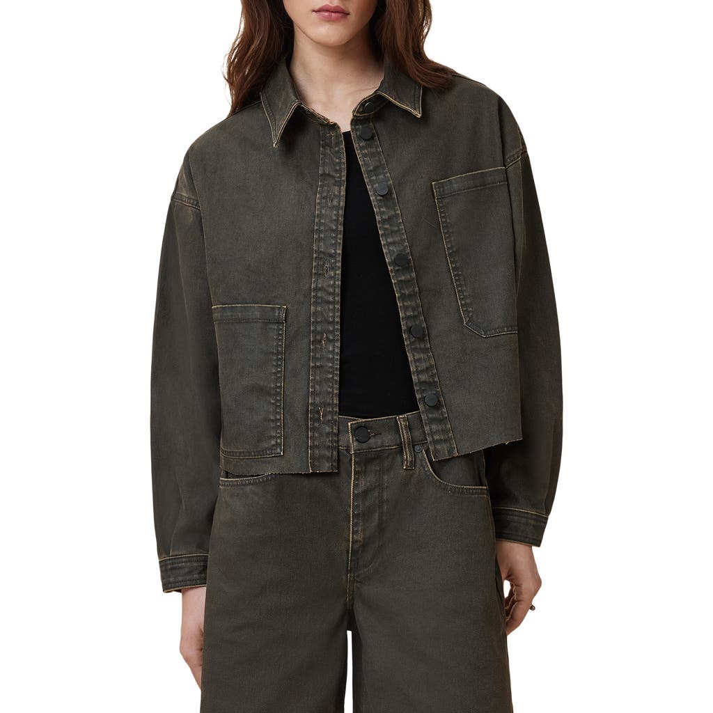 ALLSAINTS ALLSAINTS NICKY CROP DENIM SHACKET