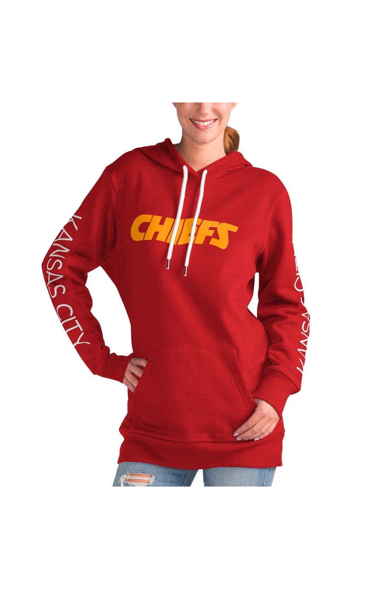 G-III 4HER BY CARL BANKS Women's G-III 4Her by Carl Banks Red Kansas City Chiefs Extra Inning Pullover Hoodie, Main, color, 