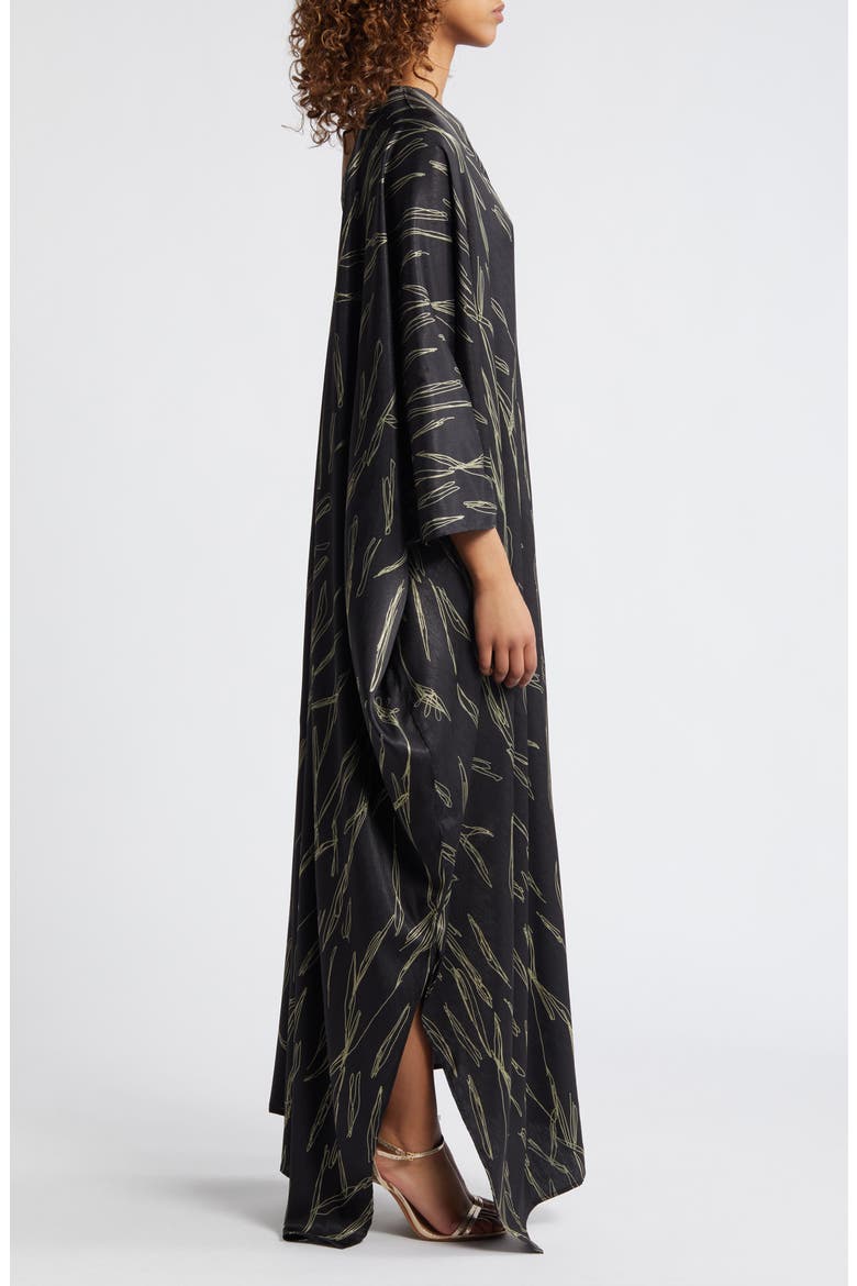 Satu One-Shoulder Dress, Alternate, color, BLACK