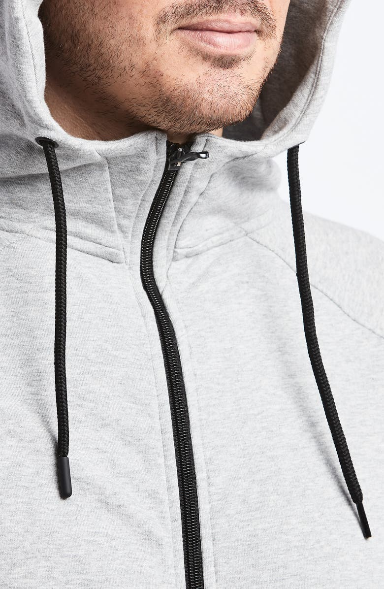 Public Rec Weekend Zip Up Hooded Jacket, Alternate, color, Heather Silver Spoon