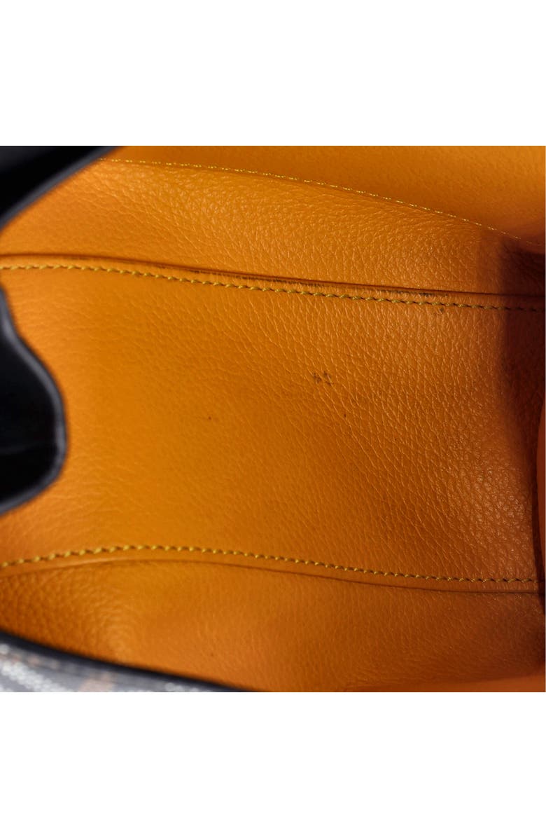 Pre-Owned Goyard Saigon Top Handle Bag Coated Canvas with Leather Mini, Alternate, color, Black