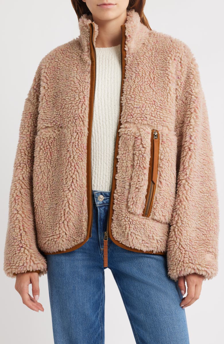 UGG<sup>®</sup> Marlene Confetti Jacket, Alternate, color, White Pepper