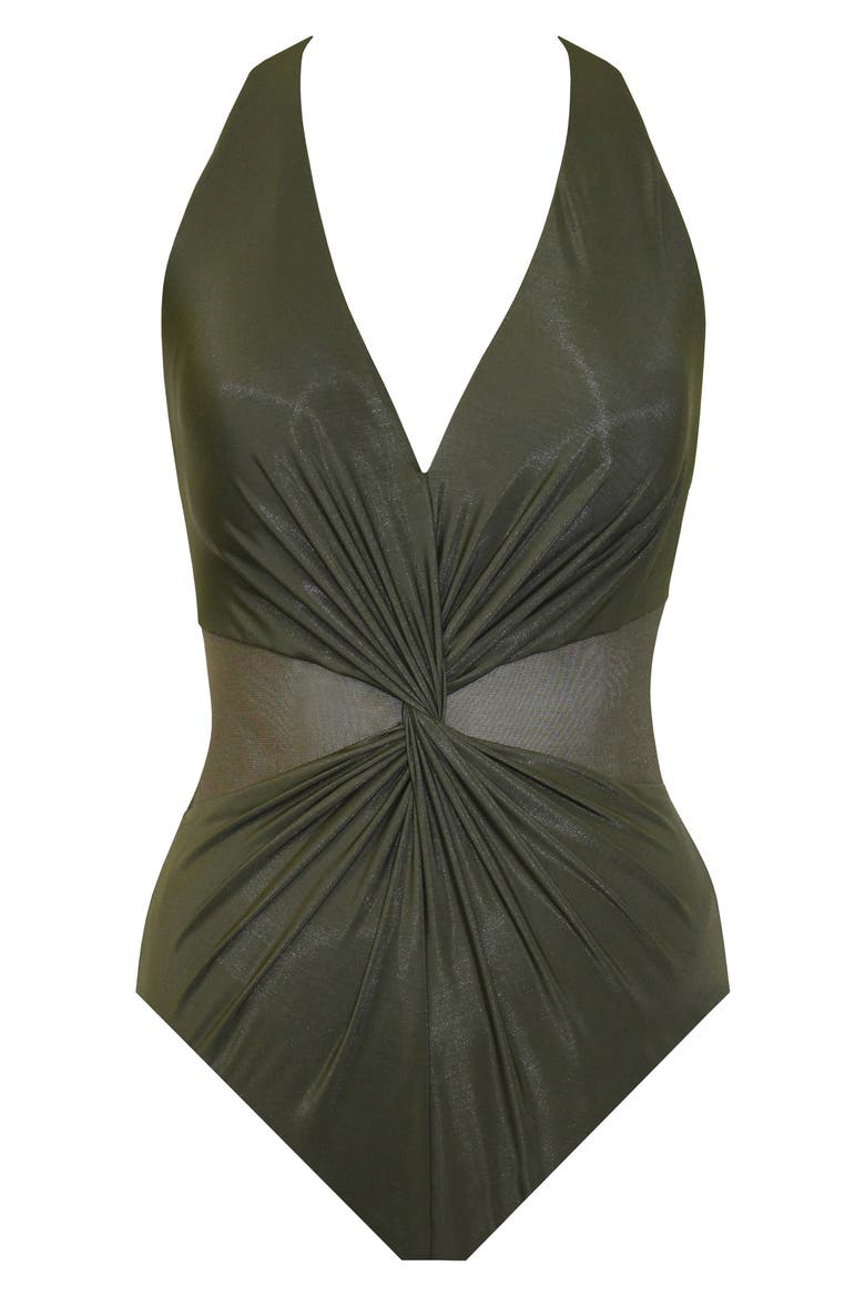 Illusionist Wrapture One-Piece Swimsuit, Alternate, color, NRI