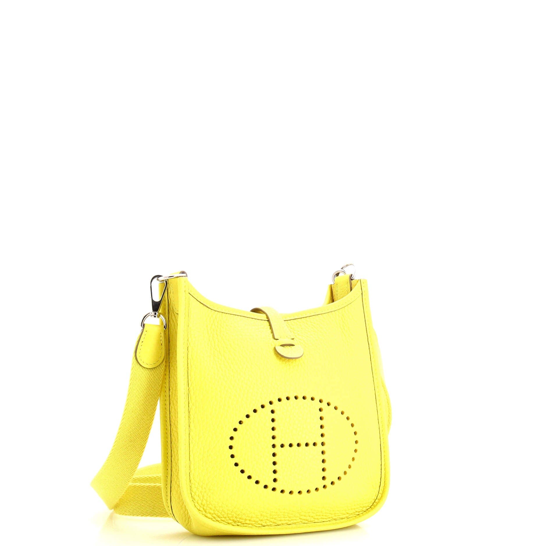 Pre-Owned Hermes Evelyne Bag Gen III Clemence TPM, Alternate, color, Lime