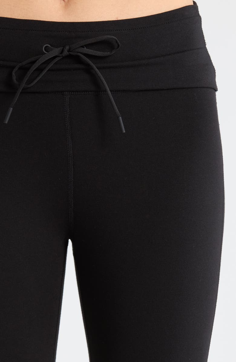 Zella Weekend French Terry Pants, Alternate, color, Black