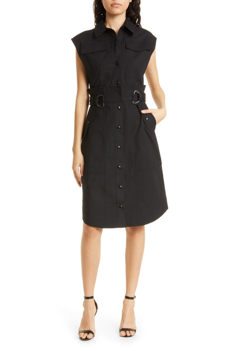 Ted Baker London Zamya Paperbag Waist Utility Dress, Main, color, 