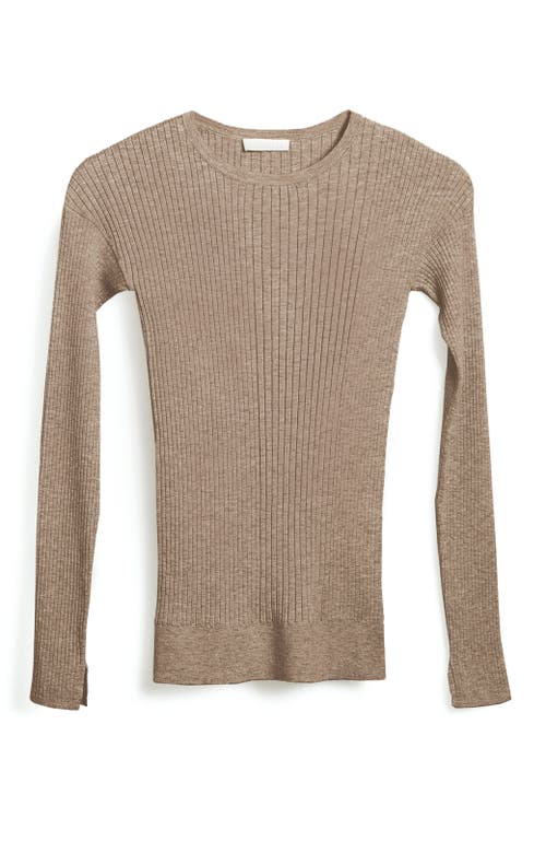 Oyun Elevated Rib Crew In Sable