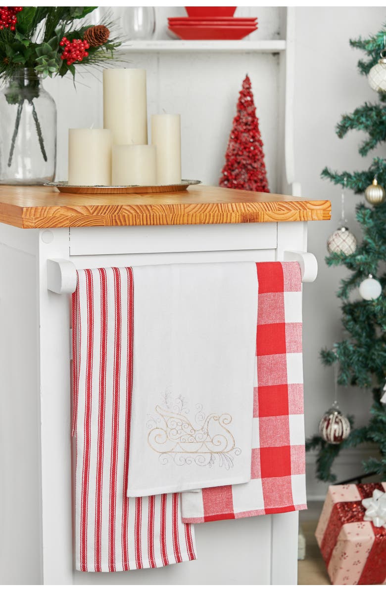 C&F Home Champagne Sleigh Towel, Alternate, color, White