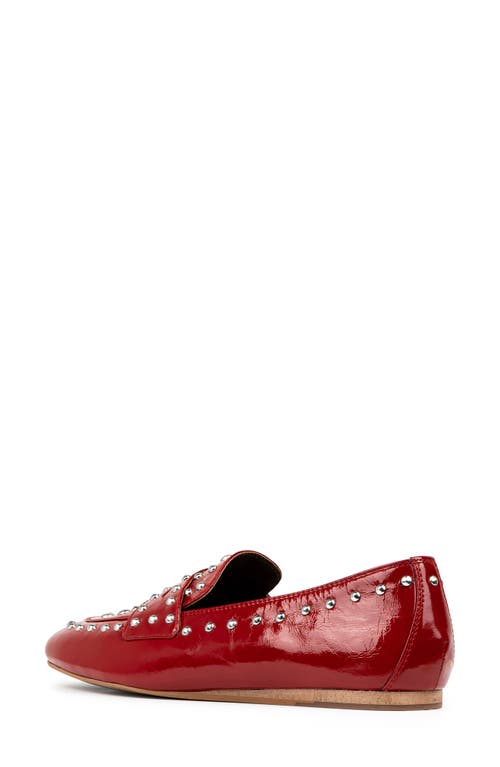 Donald Pliner Studded Loafer In Red