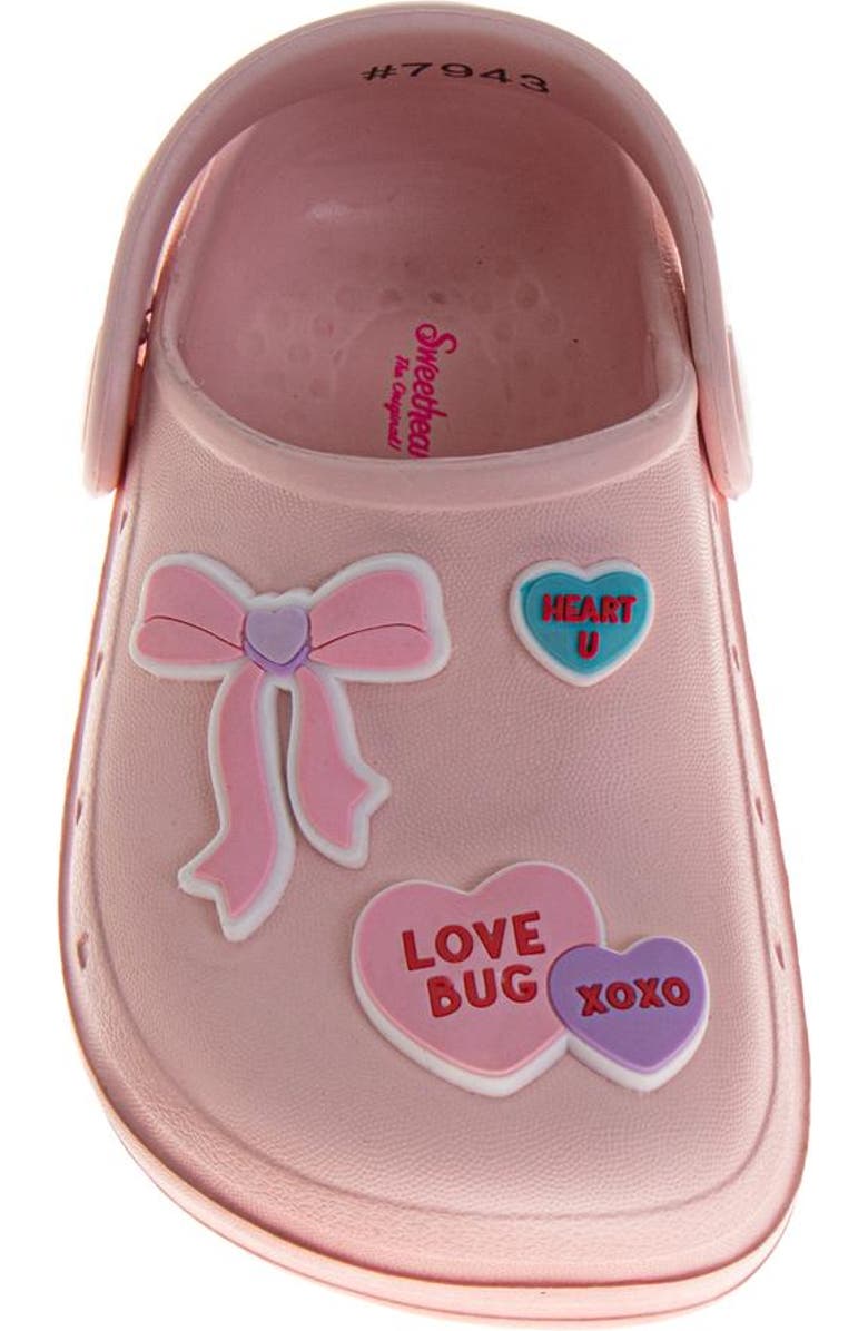 SweetHearts Conv. Hearts Clogs Girls 5-10, Alternate, color, Blush