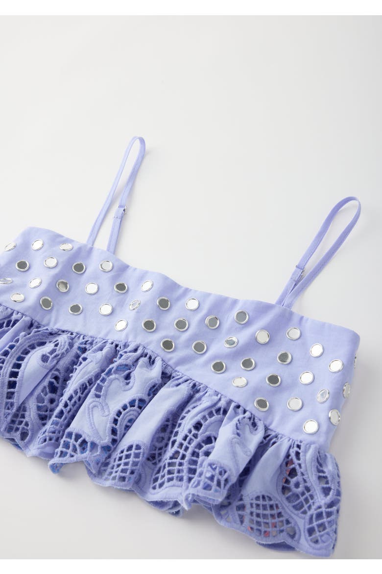 Luciana Embroidered Top, Alternate, color, Lavender