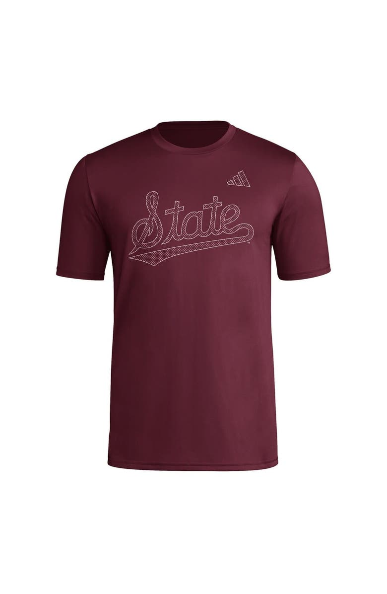 adidas Men's adidas  Maroon Mississippi State Bulldogs Locker Local Impression T-Shirt, Alternate, color, 