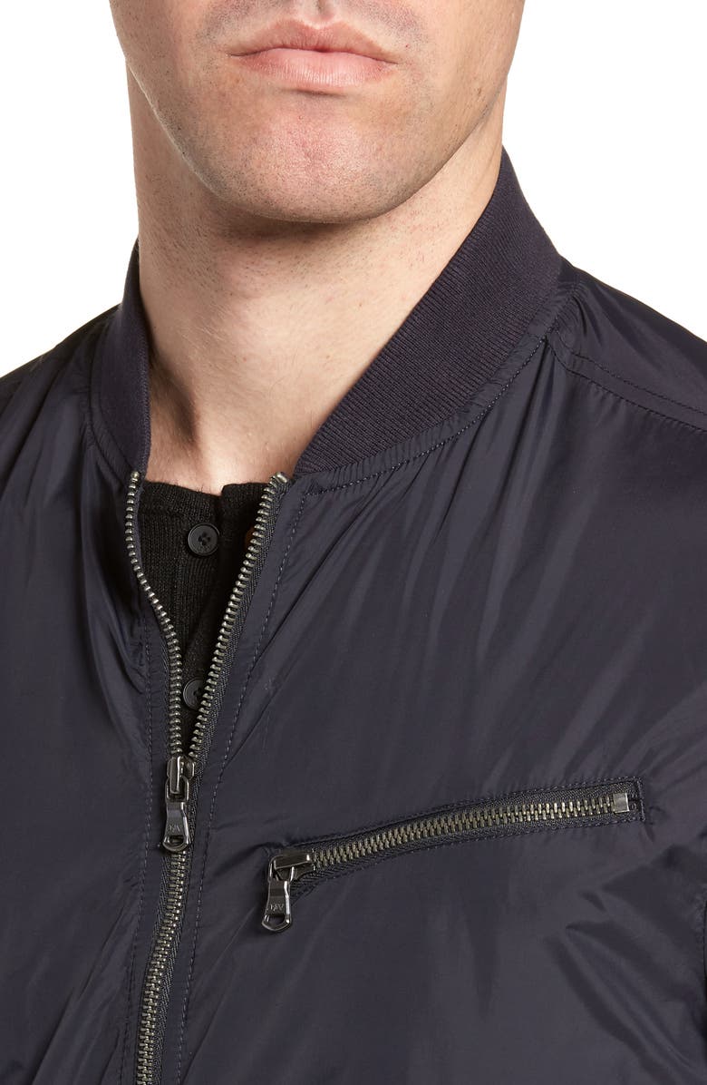 John Varvatos Star USA Slim Fit Bomber Jacket, Alternate, color,