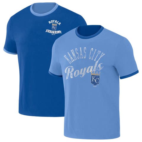 Men's Darius Rucker Collection by Fanatics Royal/Light Blue Kansas City Royals Two-Way Ringer Reversible T-Shirt
