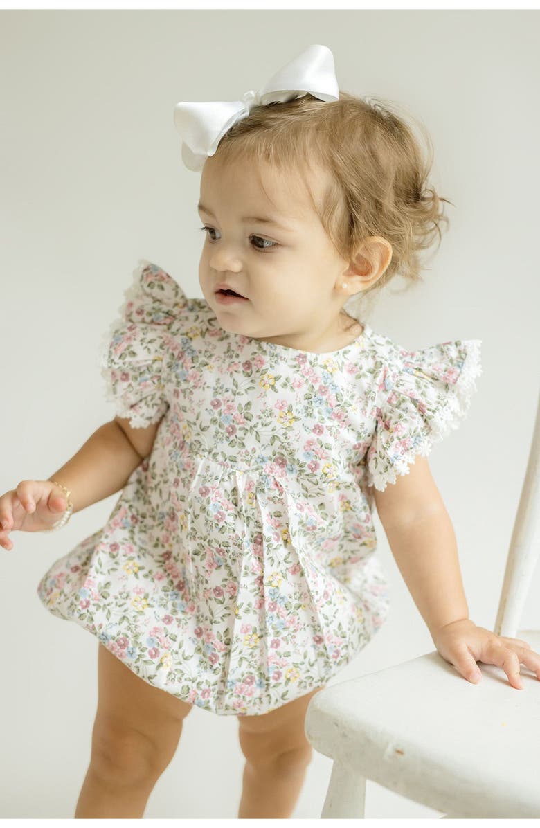 Cuclie Ana Bubble Romper, Alternate, color, Pink Multi