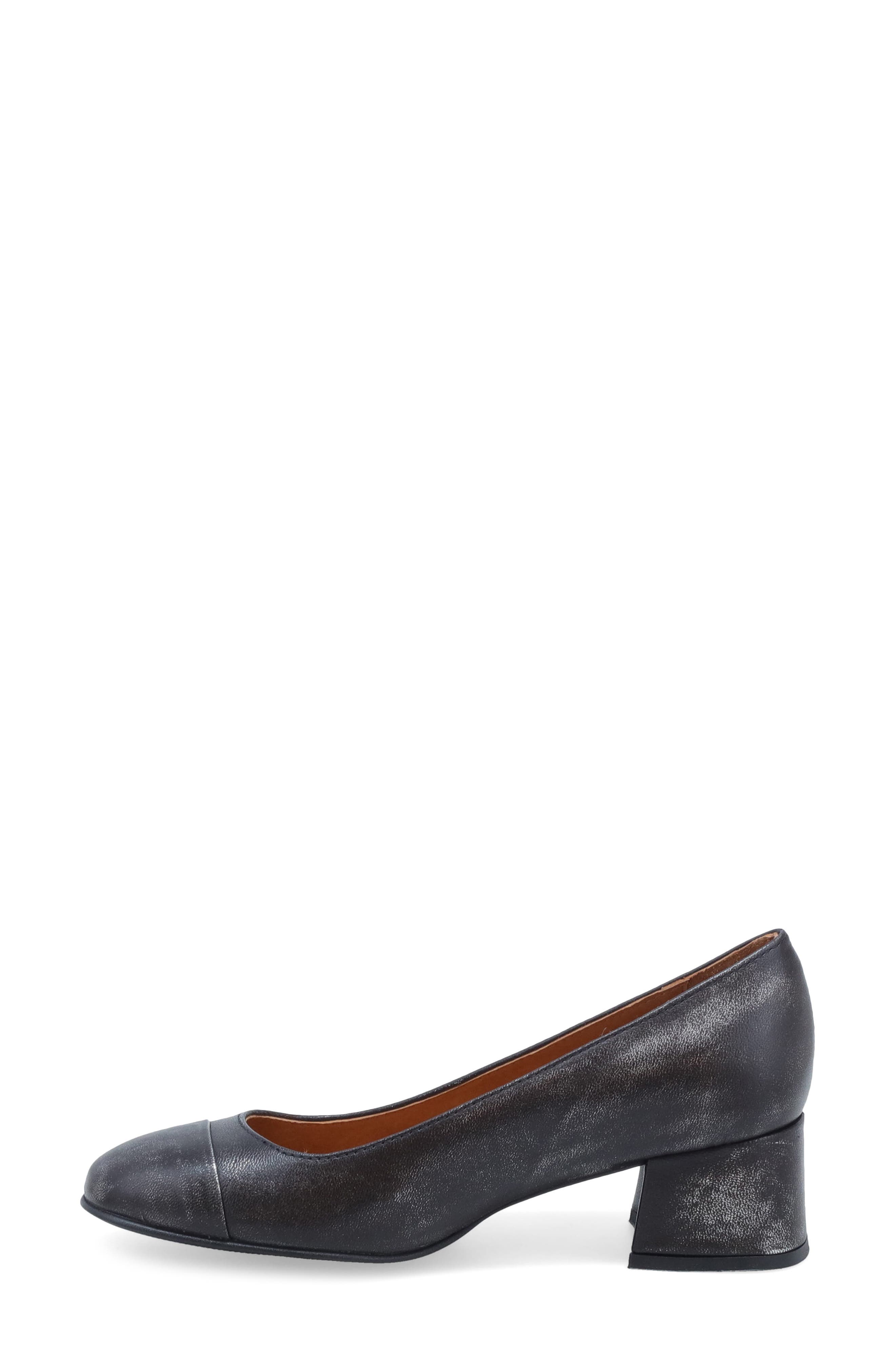 Miz Mooz Gilda Cap Toe Pump, Alternate, color, Gunmetal