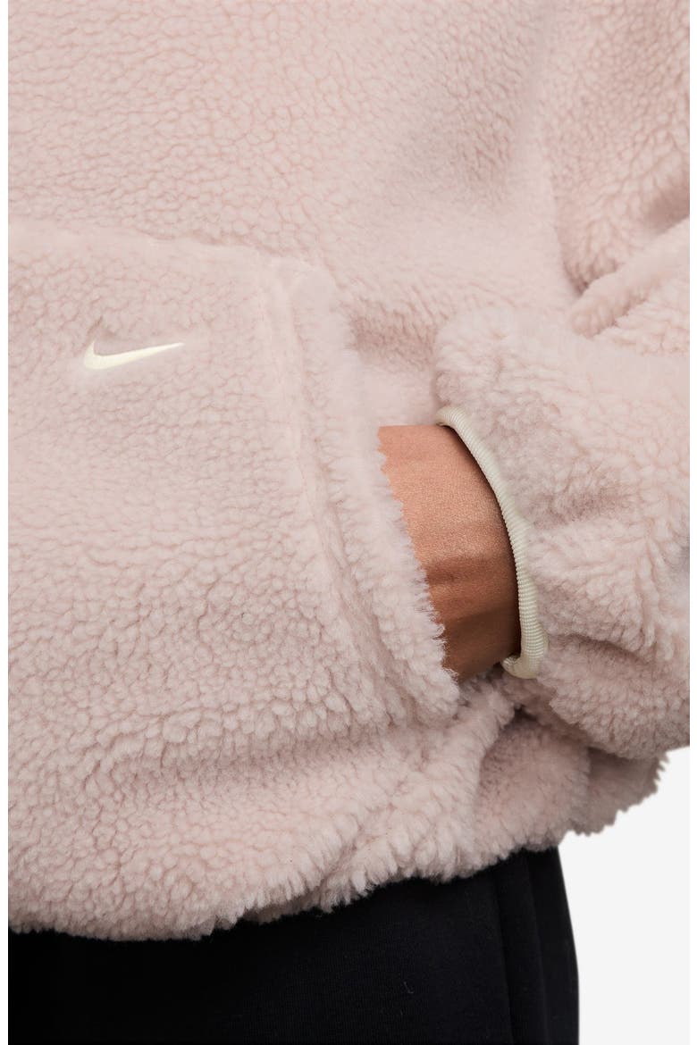 Sportswear Street High Pile Fleece Jacket, Alternate, color, 667 SILRED/SAIL