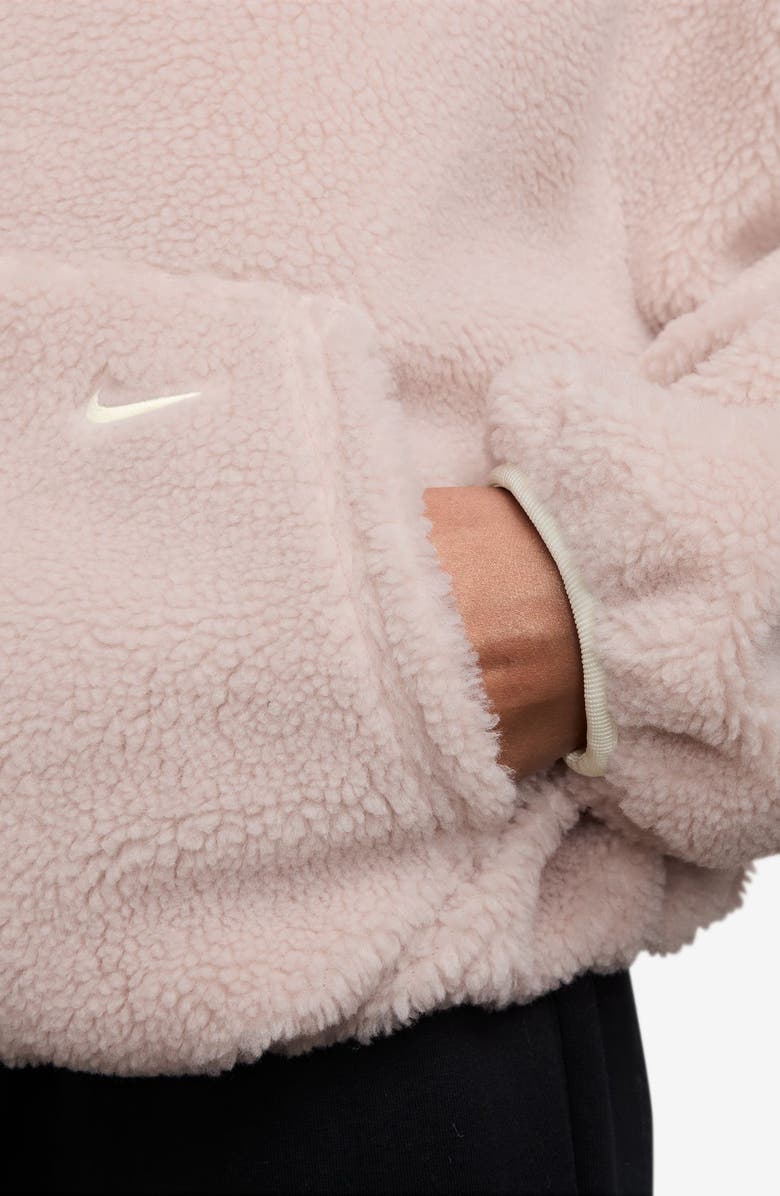 Nike Sportswear Street High Pile Fleece Jacket, Alternate, color, Red/ Sail/ Sail