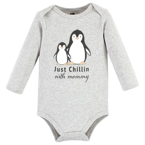 Hudson Baby Essential Long-sleeve Cotton Bodysuit Triple Set