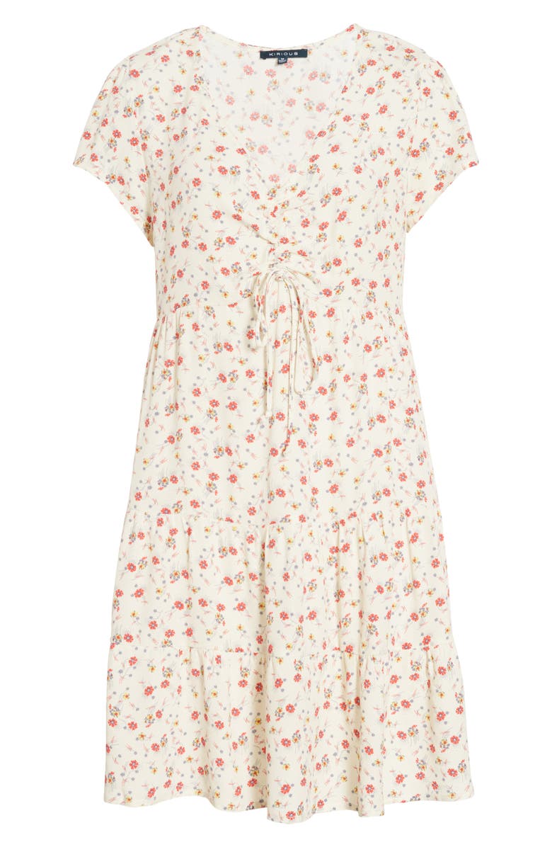 Kirious Floral Print Minidress, Alternate, color, 