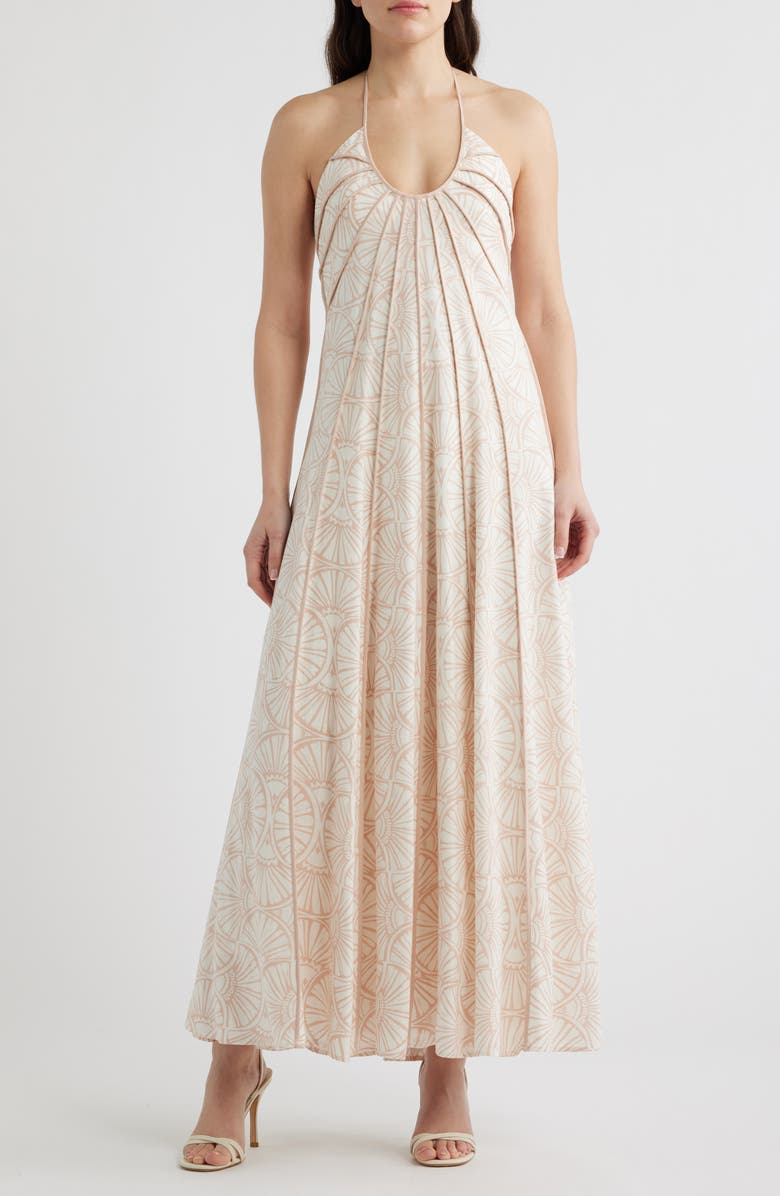 Parker The Novia Halter Maxi Dress, Main, color, Cameo Rose