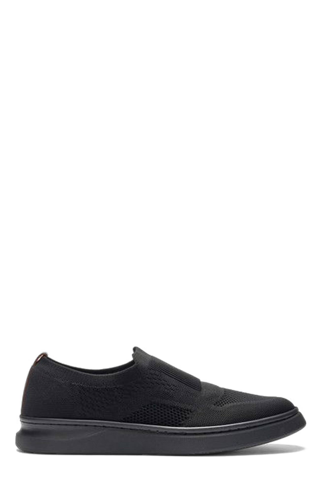 A. Veer Drift Knit Slip-on Sneaker, Main, color, Black Leather