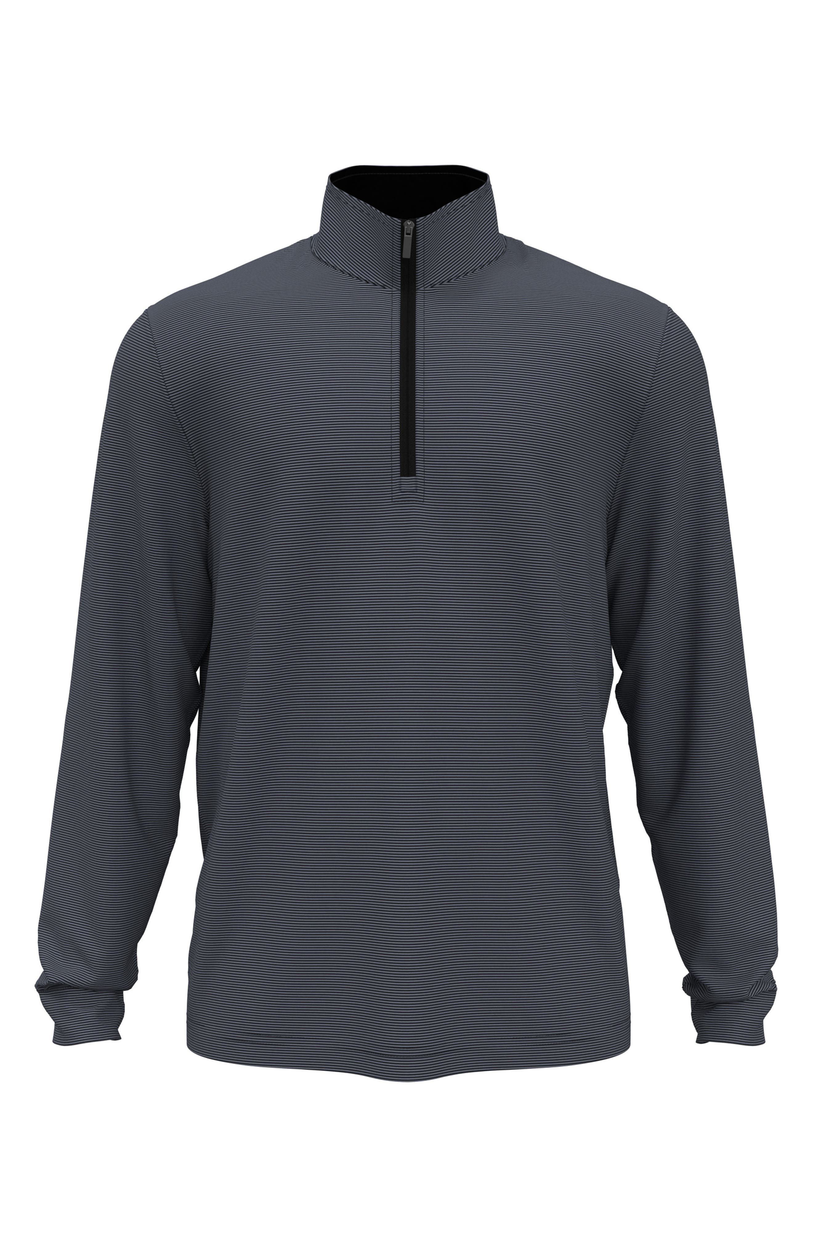 JACK NICKLAUS Stripe Mock Neck Half Zip Pullover