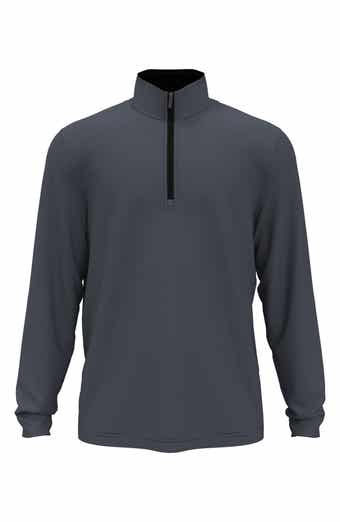 JACK NICKLAUS Stripe Mock Neck Half Zip Pullover