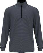 JACK NICKLAUS Stripe Mock Neck Half Zip Pullover