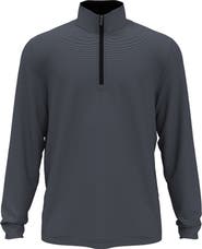JACK NICKLAUS Stripe Mock Neck Half Zip Pullover