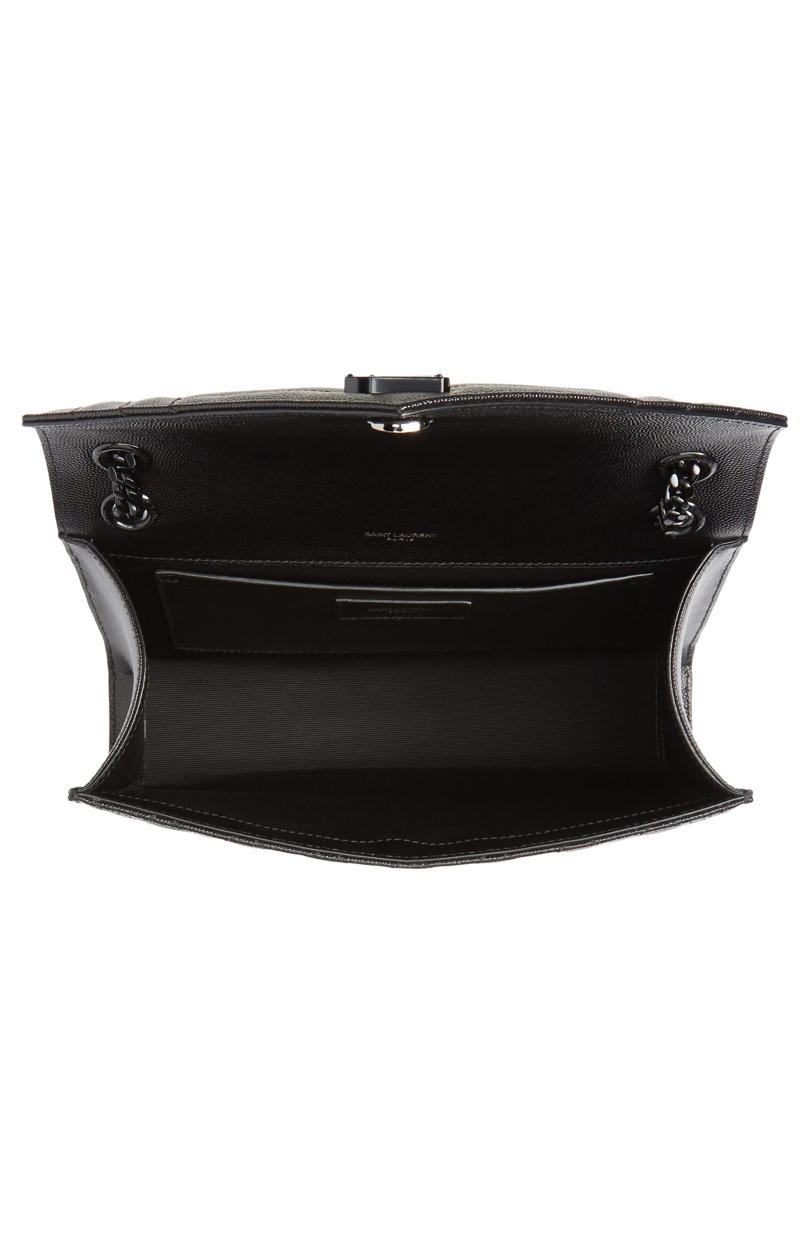 Saint Laurent Medium Monogram Quilted Leather Shoulder Bag, Alternate, color, 