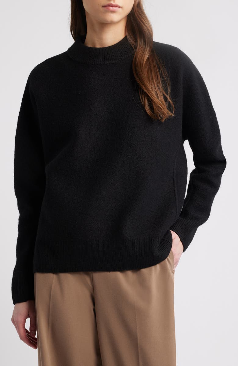 COS Oversize Boiled Wool Sweater, Main, color,