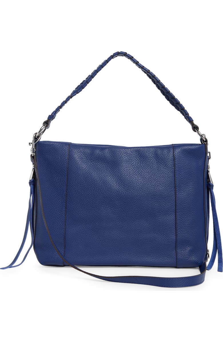 AIMEE Laila Convertible Leather Shoulder Bag, Alternate, color, Midnight Blue