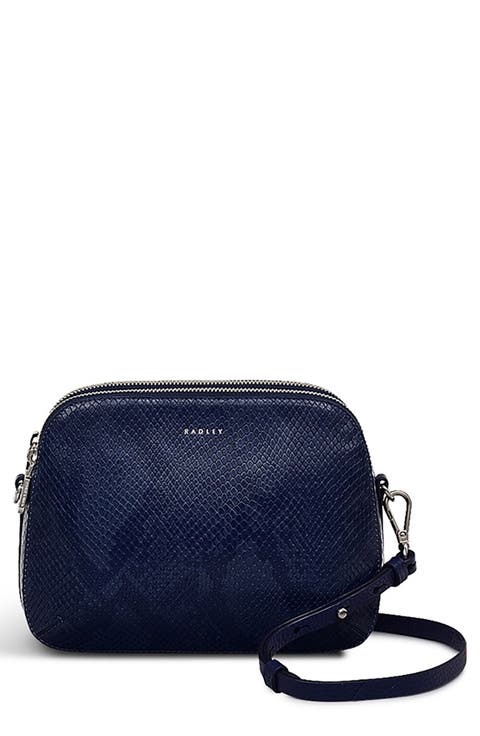 Duke's Place Snakeskin Embossed Crossbody Bag