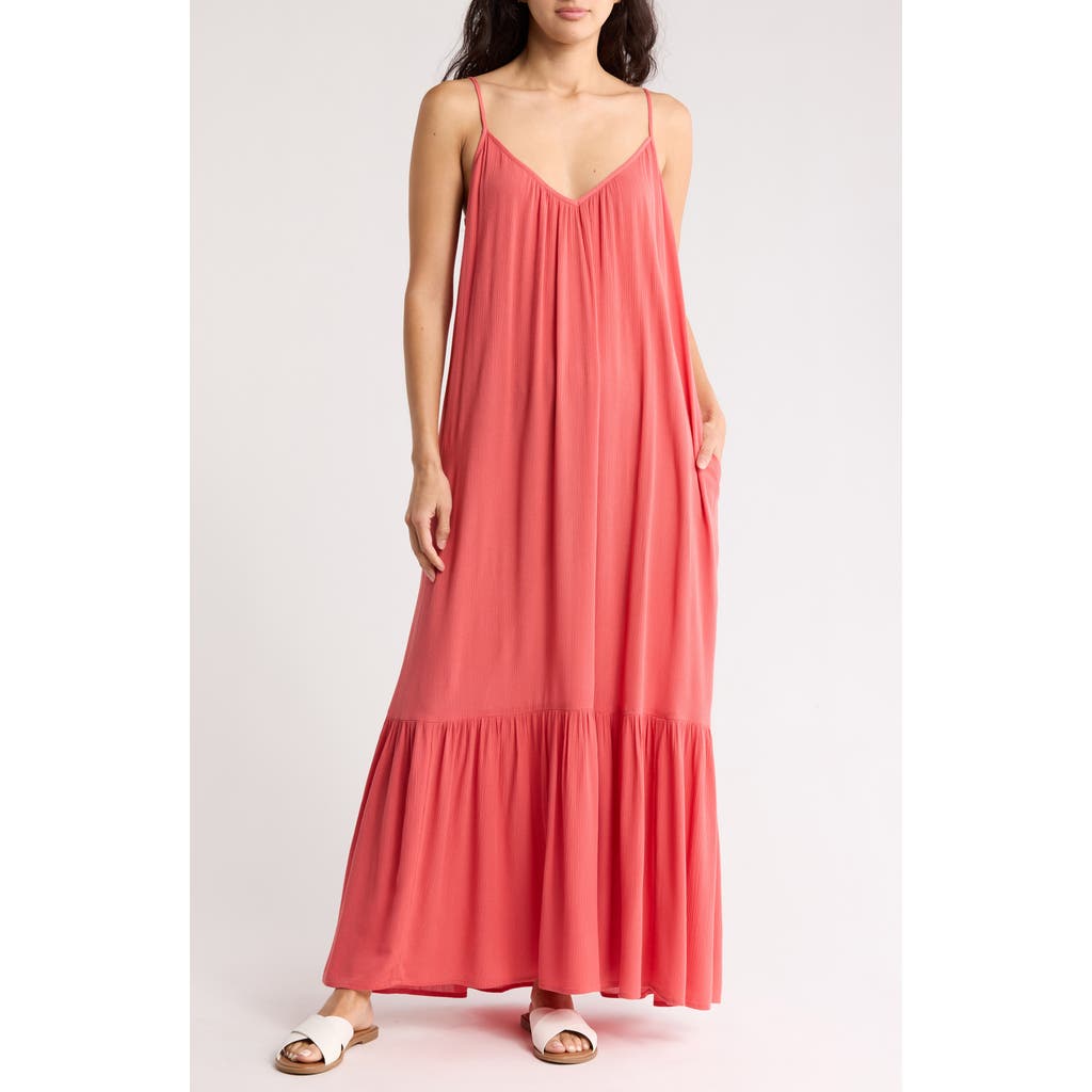 Melrose And Market Gauze Tiered Maxi Dress