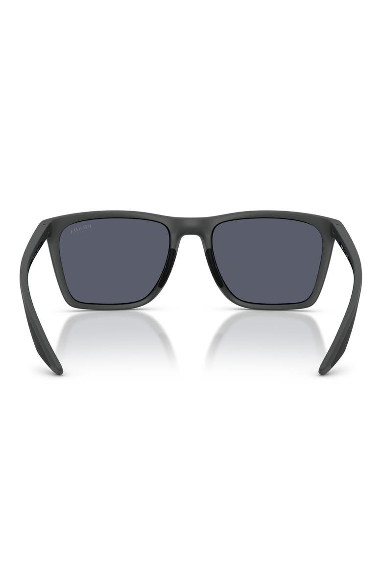 56mm Pillow Sunglasses, Alternate, color, RUBBERED GREY / BLUE VIOLET