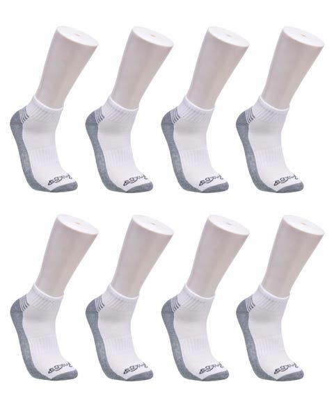 Athletic Logo Half Cushion Quarter Sock 8-Pack