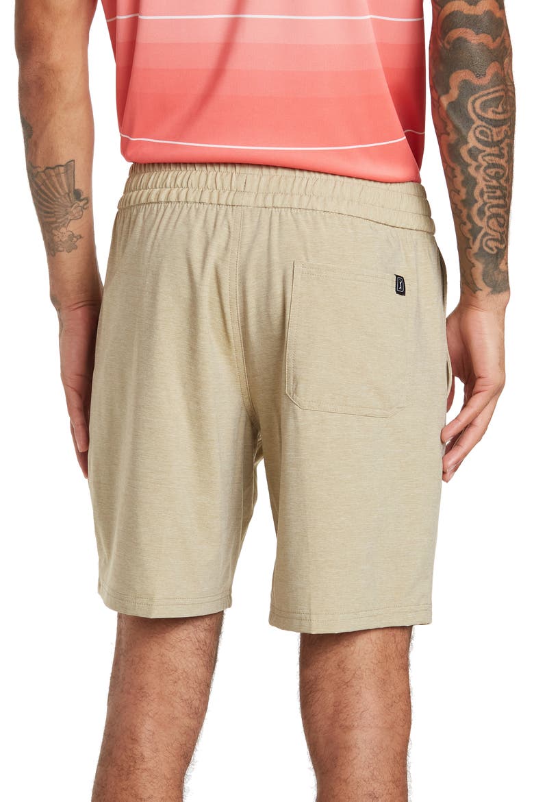 8" Pull-On Shorts, Alternate, color, KHAKI HEATHER