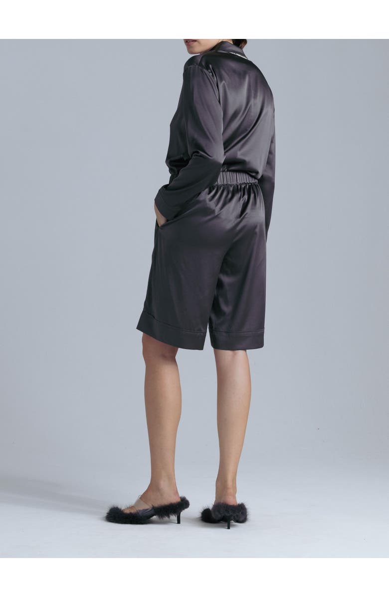 Alas Silk Long Sleeve Shirt, Alternate, color, Magic Grey