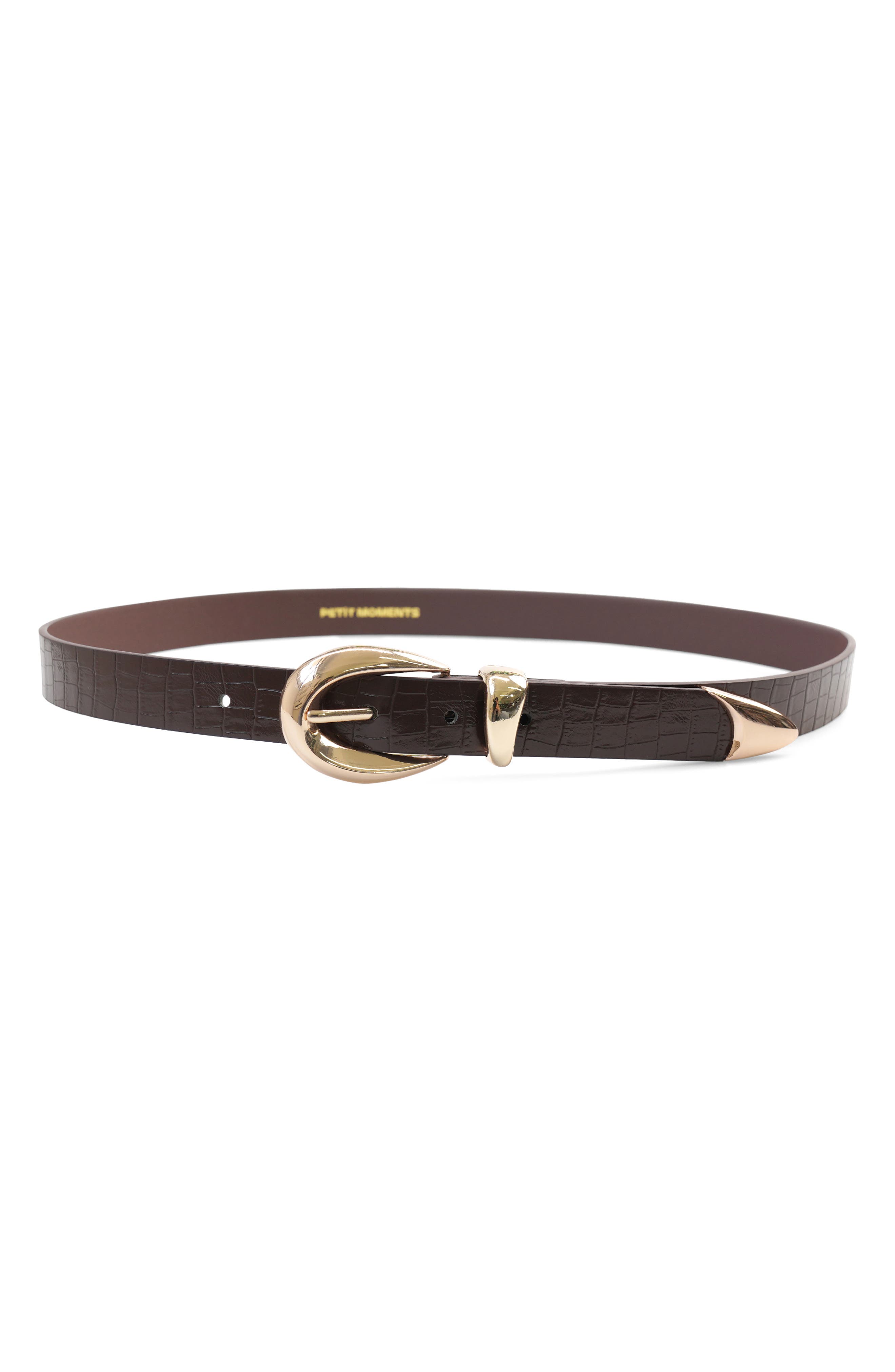 BROWN CROC/ GOLD
