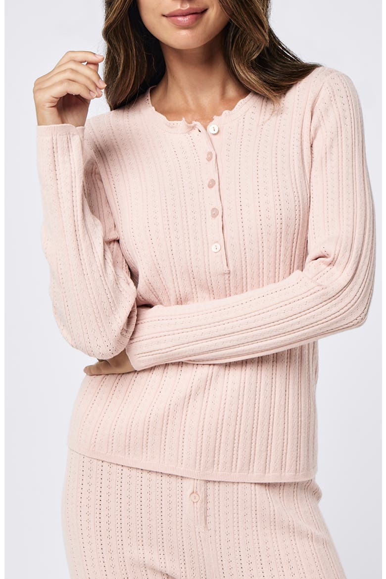 Pointelle Pajamas, Alternate, color, PEARL BLUSH